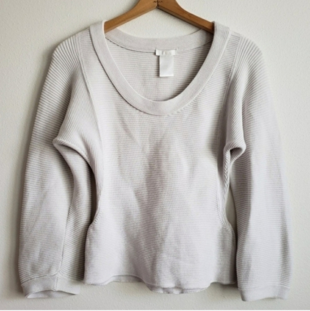 Quarter-Snap Collared Lantern Sleeve Sweatshirt main image 0